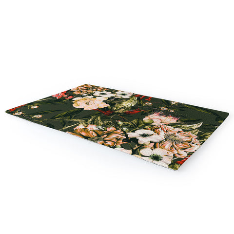 Marta Barragan Camarasa Dark wild floral 03 Area Rug