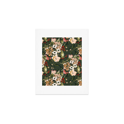Marta Barragan Camarasa Dark wild floral 03 Art Print