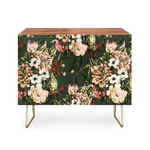 Marta Barragan Camarasa Dark wild floral 03 Credenza