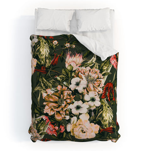 Marta Barragan Camarasa Dark wild floral 03 Duvet Cover