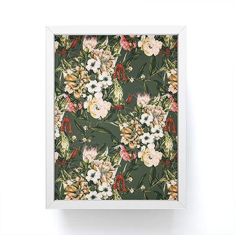 Marta Barragan Camarasa Dark wild floral 03 Framed Mini Art Print