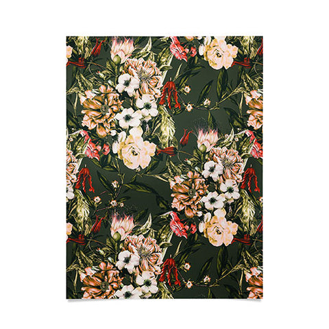 Marta Barragan Camarasa Dark wild floral 03 Poster