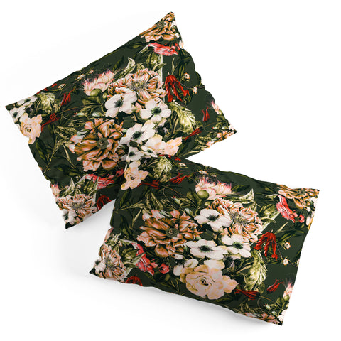Marta Barragan Camarasa Dark wild floral 03 Pillow Shams