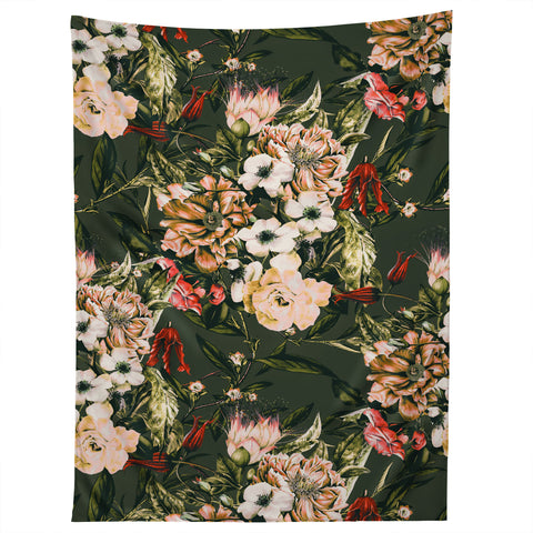 Marta Barragan Camarasa Dark wild floral 03 Tapestry