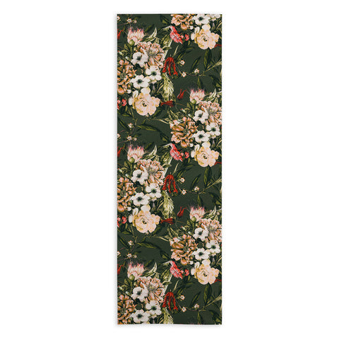 Marta Barragan Camarasa Dark wild floral 03 Yoga Towel