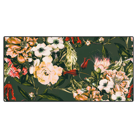 Marta Barragan Camarasa Dark wild floral 03 Desk Mat