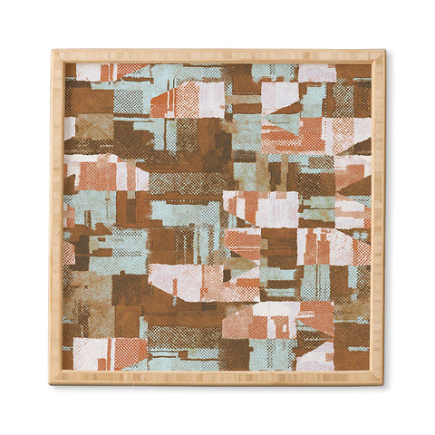 Marta Barragan Camarasa Desert textile cutout pattern Framed Wall Art