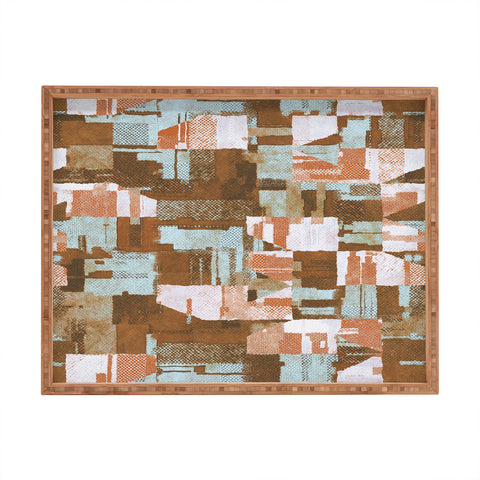 Marta Barragan Camarasa Desert textile cutout pattern Rectangular Tray