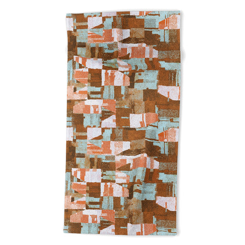 Marta Barragan Camarasa Desert textile cutout pattern Beach Towel
