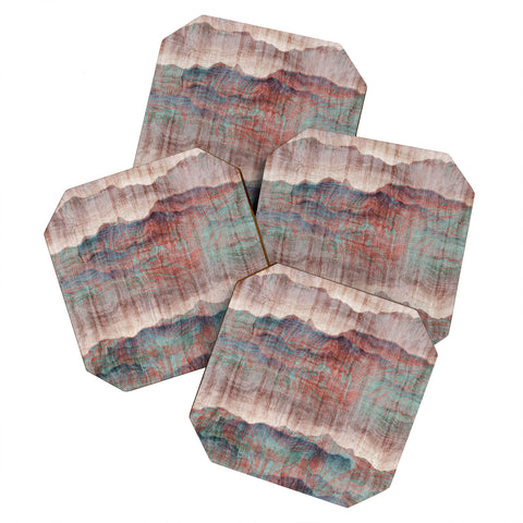 Marta Barragan Camarasa Distressed native style A Coaster Set