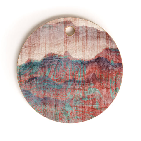 Marta Barragan Camarasa Distressed native style A Cutting Board Round