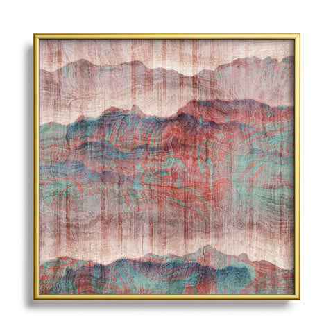 Marta Barragan Camarasa Distressed native style A Square Metal Framed Art Print