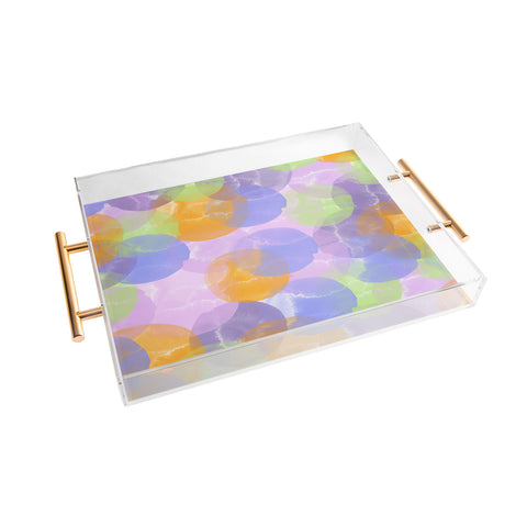 Marta Barragan Camarasa Dots summer colors A Acrylic Tray