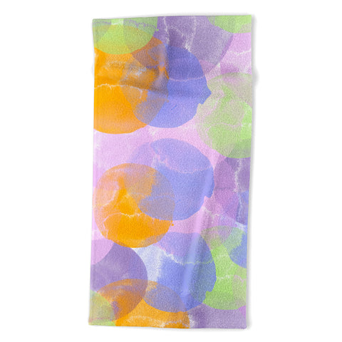Marta Barragan Camarasa Dots summer colors A Beach Towel