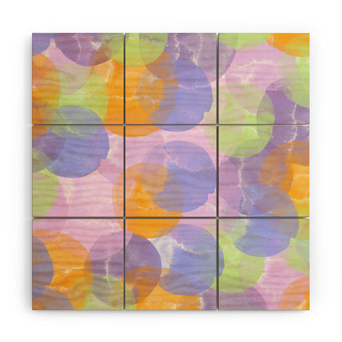 Marta Barragan Camarasa Dots summer colors A Wood Wall Mural