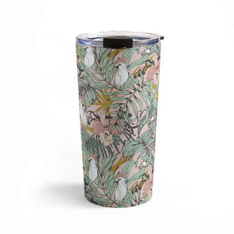 Marta Barragan Camarasa Drawing exotic birds in the rainforest Travel Mug