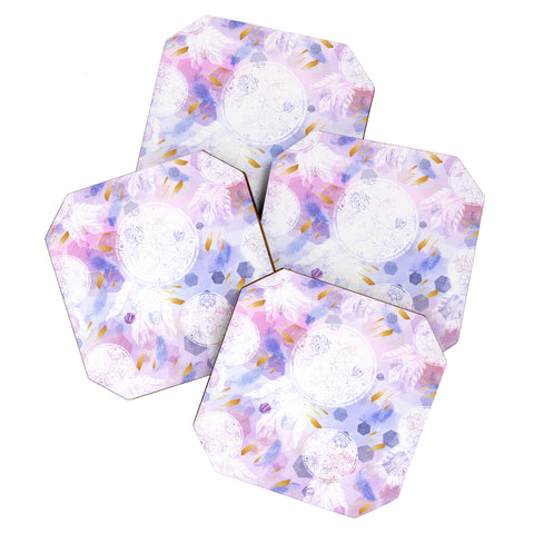 Marta Barragan Camarasa Dreamcatcher with geometric Coaster Set