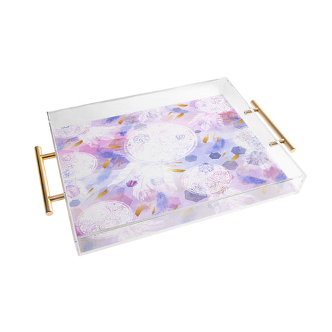 Marta Barragan Camarasa Dreamcatcher with geometric Acrylic Tray