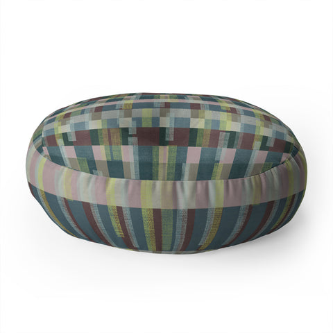 Marta Barragan Camarasa Dynamic Linear Blocks Floor Pillow Round