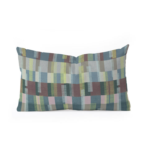 Marta Barragan Camarasa Dynamic Linear Blocks Oblong Throw Pillow
