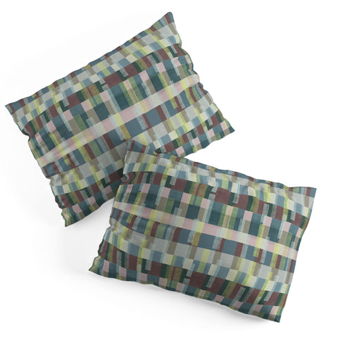 Marta Barragan Camarasa Dynamic Linear Blocks Pillow Shams