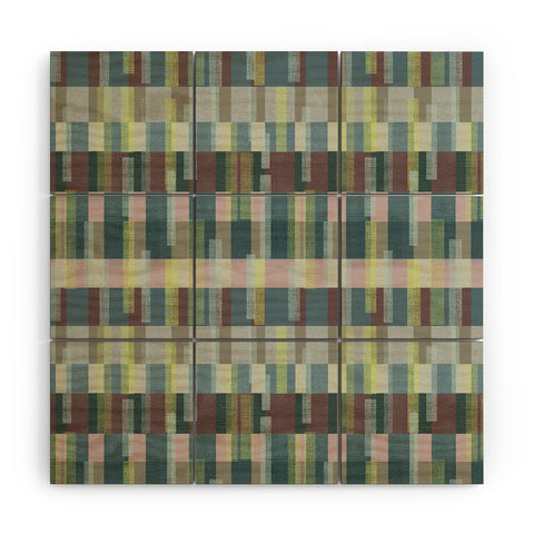 Marta Barragan Camarasa Dynamic Linear Blocks Wood Wall Mural
