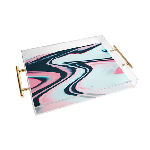 Marta Barragan Camarasa Effect marble glitch Acrylic Tray