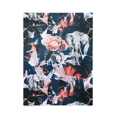 Marta Barragan Camarasa Elephants in the rose bushes I Poster
