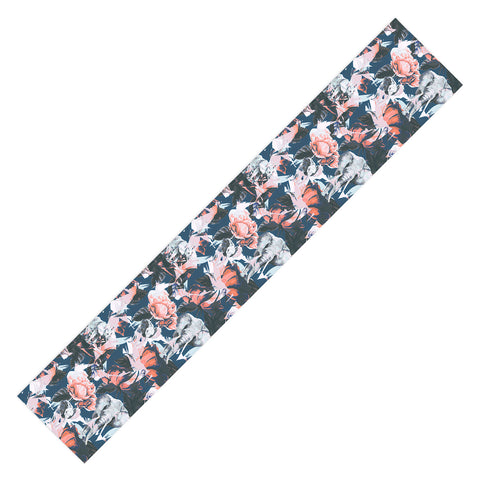Marta Barragan Camarasa Elephants in the rose bushes I Table Runner