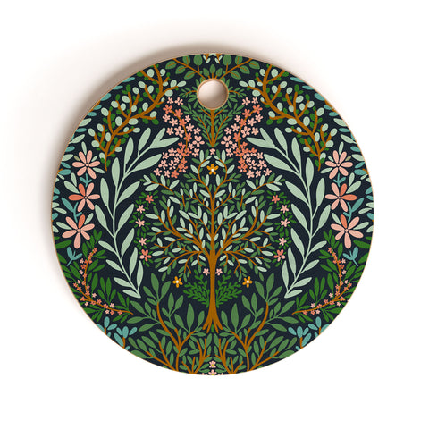 Marta Barragan Camarasa Enchanted Woodland Oasis Cutting Board Round