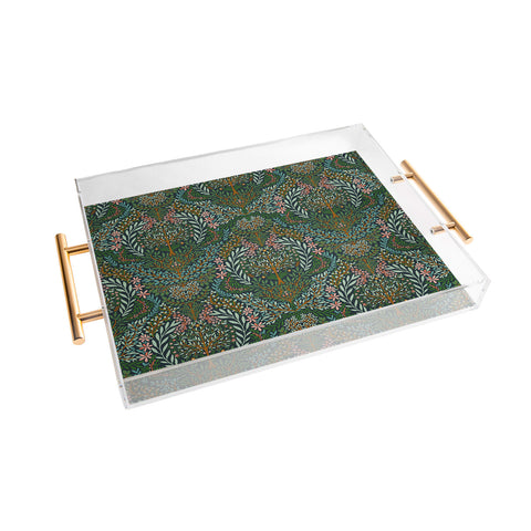 Marta Barragan Camarasa Enchanted Woodland Oasis Acrylic Tray