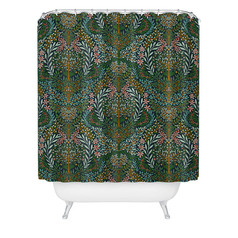 Marta Barragan Camarasa Enchanted Woodland Oasis Shower Curtain