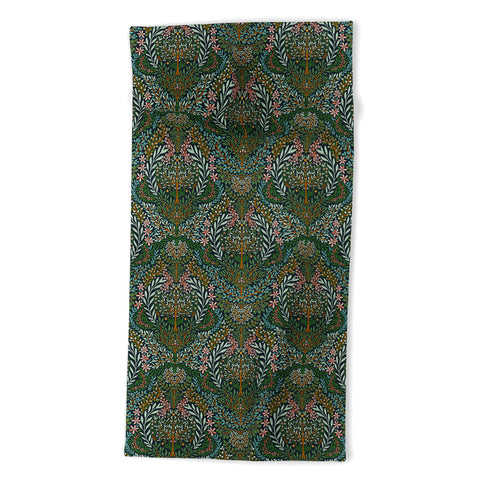 Marta Barragan Camarasa Enchanted Woodland Oasis Beach Towel