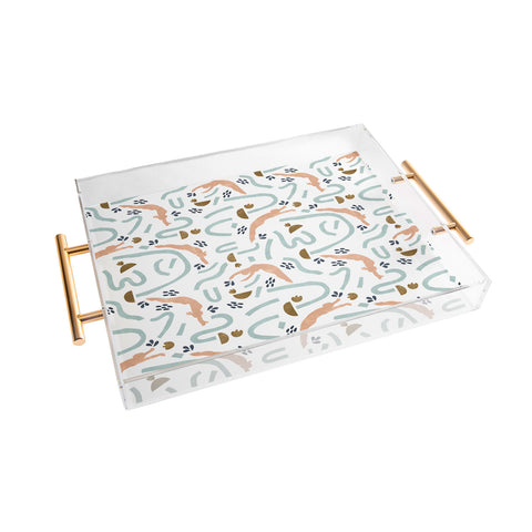 Marta Barragan Camarasa Enjoying sea and sun Acrylic Tray