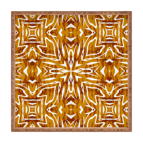 Marta Barragan Camarasa Ethnic bohemian mosaic 5 Square Tray