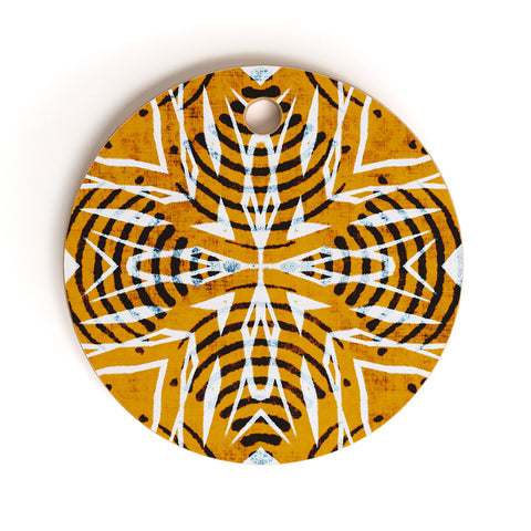 Marta Barragan Camarasa Ethnic bohemian mosaic 6 Cutting Board Round