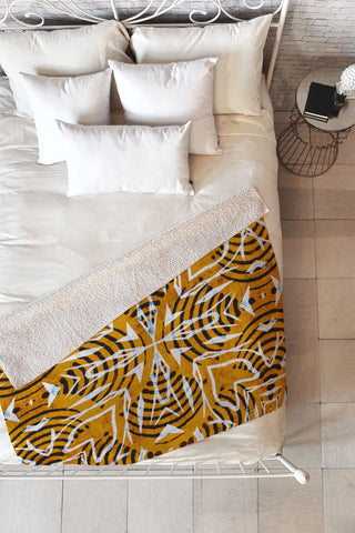 Marta Barragan Camarasa Ethnic bohemian mosaic 6 Fleece Throw Blanket