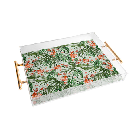 Marta Barragan Camarasa Exotic flower nature 027 Acrylic Tray