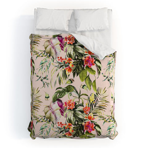 Marta Barragan Camarasa Exotic jungle bouquet Duvet Cover