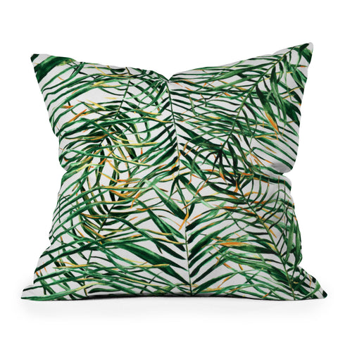 Marta Barragan Camarasa Exotic Leaves Outdoor Throw Pillow