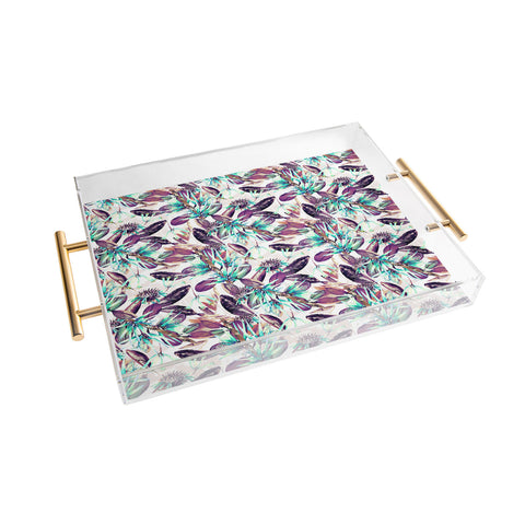 Marta Barragan Camarasa Exotic winter botany Acrylic Tray