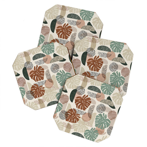 Marta Barragan Camarasa Fantasy abstract nature Coaster Set