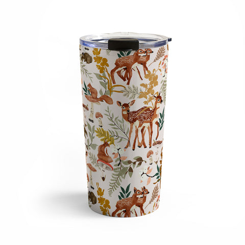 Marta Barragan Camarasa Fawns in the autumn forest Travel Mug