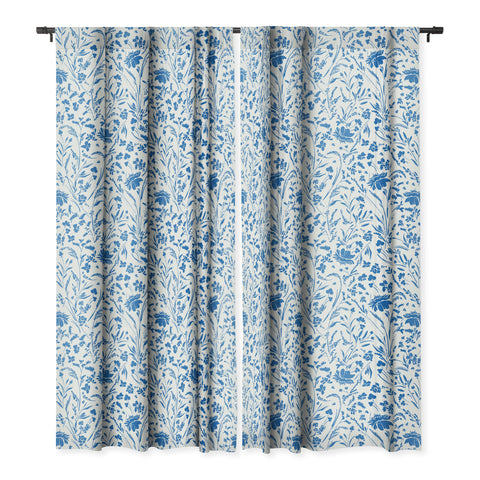 Marta Barragan Camarasa Floral perennial pleasure B Blackout Window Curtain