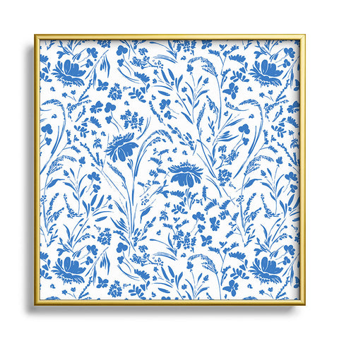 Marta Barragan Camarasa Floral perennial pleasure B Square Metal Framed Art Print