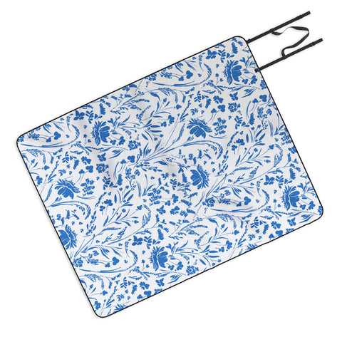 Marta Barragan Camarasa Floral perennial pleasure B Picnic Blanket