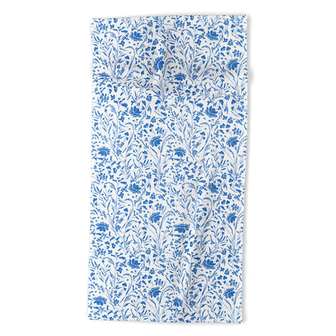 Marta Barragan Camarasa Floral perennial pleasure B Beach Towel