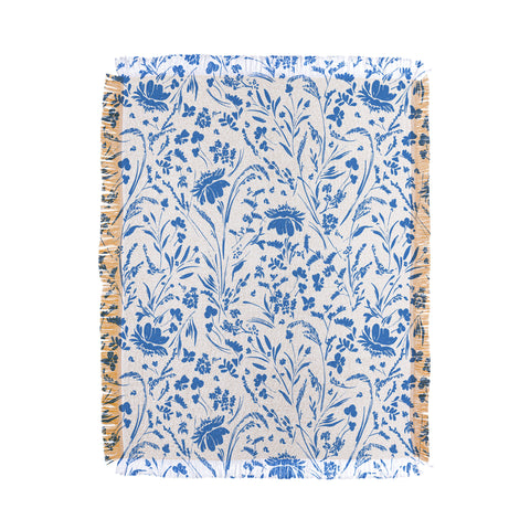 Marta Barragan Camarasa Floral perennial pleasure B Throw Blanket