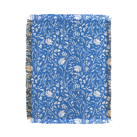Marta Barragan Camarasa Floral perennial pleasure W Throw Blanket