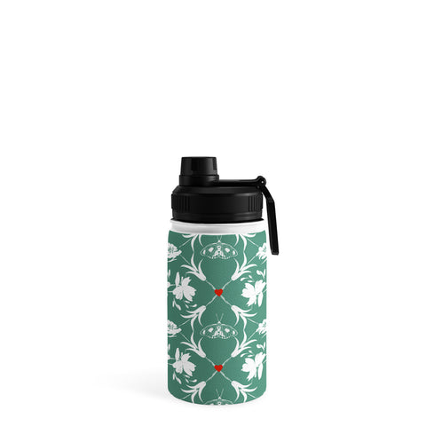 Marta Barragan Camarasa Floral Pleasure greenish A Water Bottle